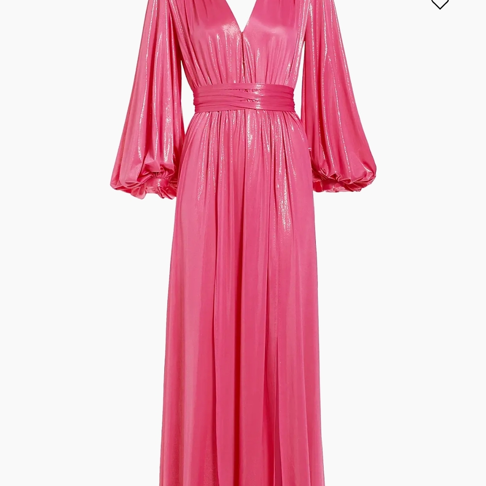 Bronx and Banco Shimmering Pink Long Sleeve Dress